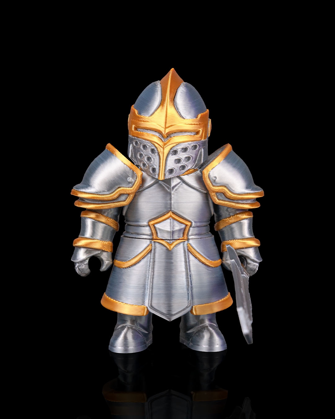 El Errante, paladín de Legión Imantum con armadura medieval. Fotografía de referencia STLFLIX.
